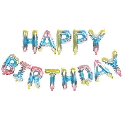 32 Inch Gradient Digital Aluminum Foil Balloon