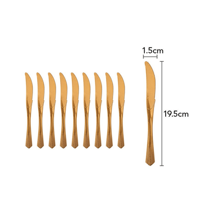 Gold Dots Disposable Party Tableware