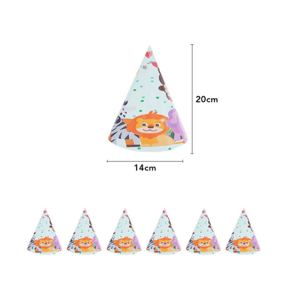 Jungle animal birthday party decoration set