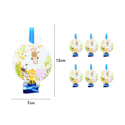 Jungle animal birthday party decoration set