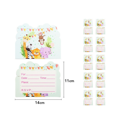 Jungle animal birthday party decoration set