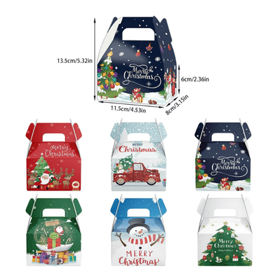 Merry Christmas Party Favors Gift Box Goodies Boxes 