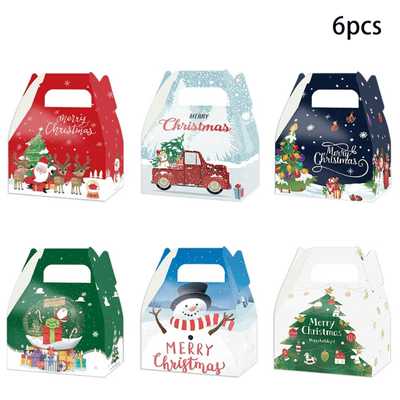 Merry Christmas Party Favors Gift Box Goodies Boxes 