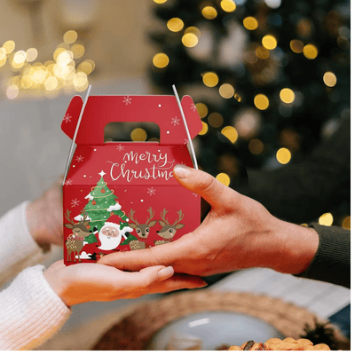 Merry Christmas Party Favors Gift Box Goodies Boxes 