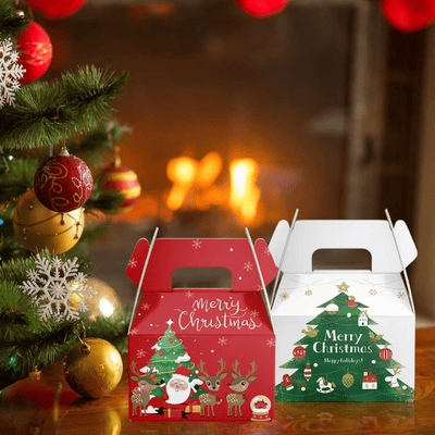 Merry Christmas Party Favors Gift Box Goodies Boxes 