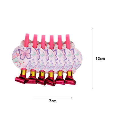 Wholesale Pink Butterfly Theme Disposable Party tableware decoration