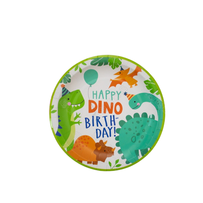 Cartoon Dinosaur theme birthday party tableware decoration 