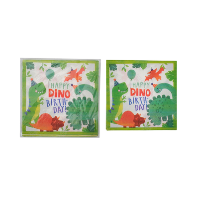 Cartoon Dinosaur theme birthday party tableware decoration 