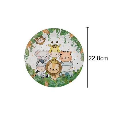 Animal Jungle Safari Theme Party Supplies tableware set