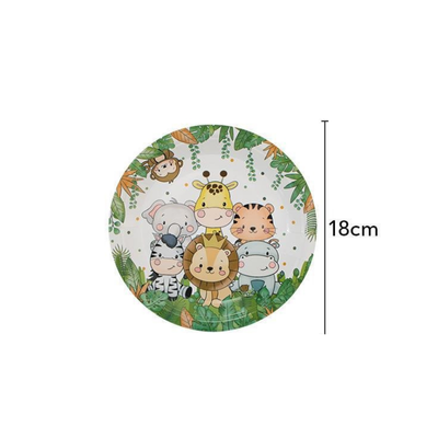 Animal Jungle Safari Theme Party Supplies tableware set