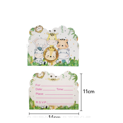 Animal Jungle Safari Theme Party Supplies tableware set