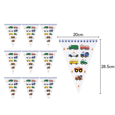 Engineering vehicle Birthday Party Disposable Tableware Set  