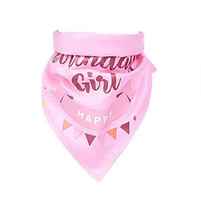 Pet Birthday Saliva Towel Dog Cat Holiday Triangle Scarf Party Decoration Set Pet Banner Tiara Tutu 