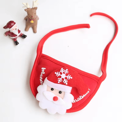 Dog Christmas Santa Hat Scarf Dog Pet Christmas Ornaments 
