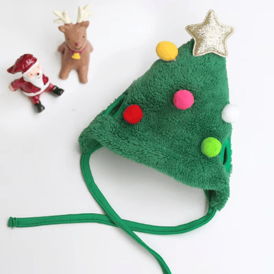 Dog Christmas Santa Hat Scarf Dog Pet Christmas Ornaments 