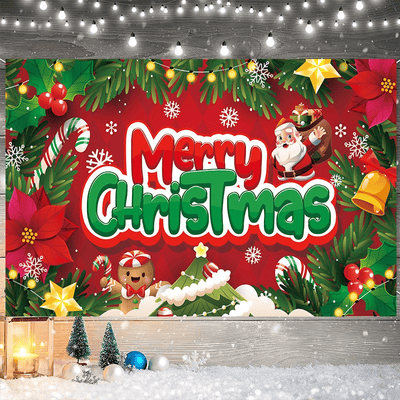 New Arrival 180*110cm Merry Christmas Backdrop Background