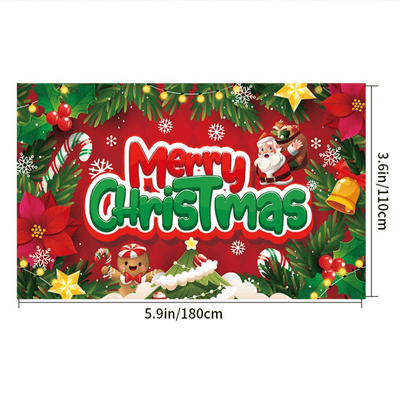 New Arrival 180*110cm Merry Christmas Backdrop Background