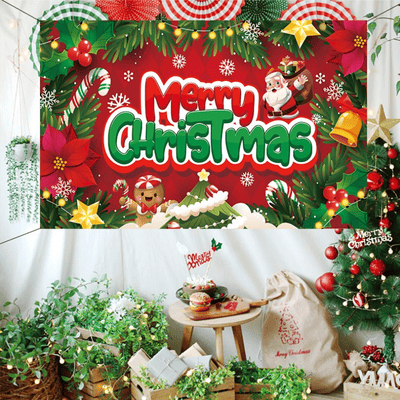 New Arrival 180*110cm Merry Christmas Backdrop Background