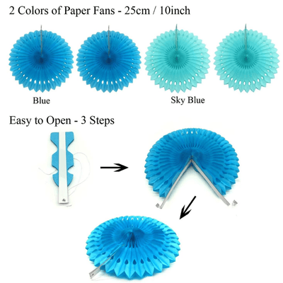 Wholesale paper pom poms paper fan kit for party Decoration
