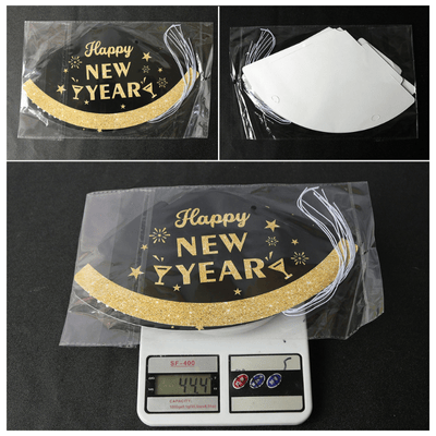 2025 Happy New Year Paper  Cone Hats Children's Adult Party