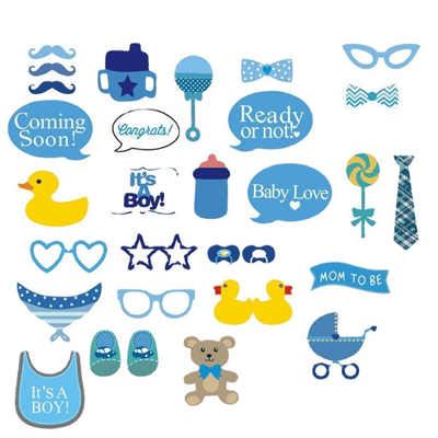 Gender Disclosure Photo Props Frame Baby Shower decoration