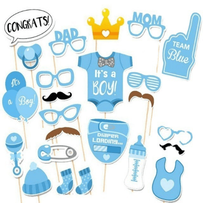Gender Disclosure Photo Props Frame Baby Shower decoration