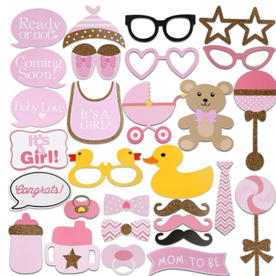 Gender Disclosure Photo Props Frame Baby Shower decoration