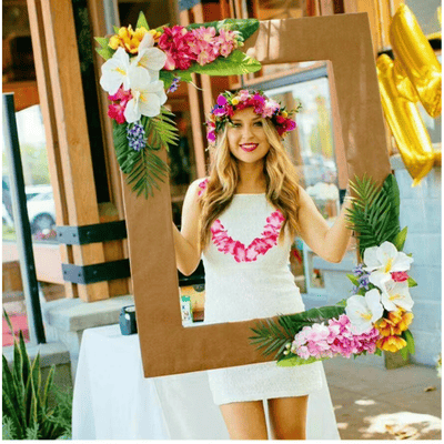 Wholesale Cheap Hawaiian Luau Flower Lei Ruffled Flowers