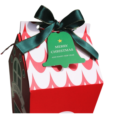 Christmas House Shape Candy Boxes Christmas Gift Box Cookie box