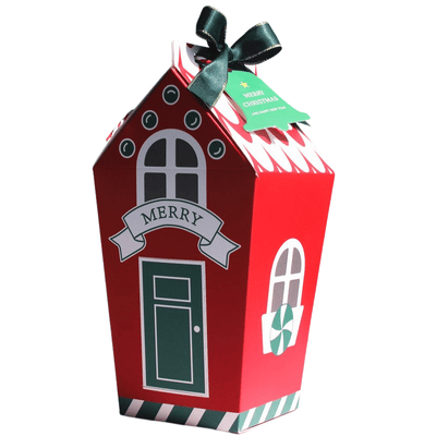 Christmas House Shape Candy Boxes Christmas Gift Box Cookie box