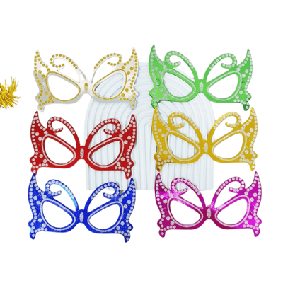 Paper mask with feather for halloween christmas new year party 