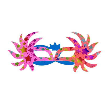 Paper mask with feather for halloween christmas new year party 