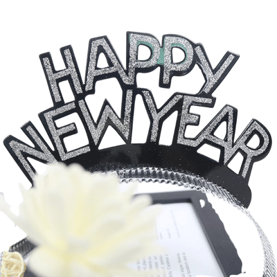 2025 New Years Party Favors Gold Silver Black Headband