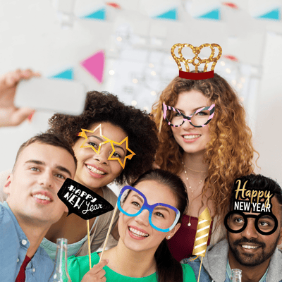 Wholesale 22 Pcs Happy New Year Photo Prop Set