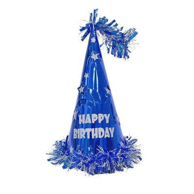 Metallic Foil Cone Hats Birthday Paper Hats for Adults kids 