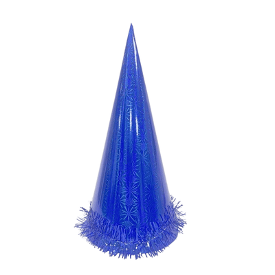  New adult and children's holographic paper cone santa hats