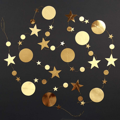 4m Glitter Circle Garland Banner Party Decoration
