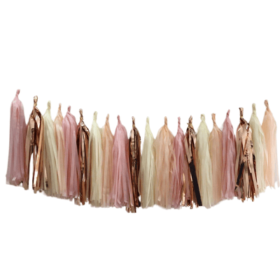 Mixed DIY Tissue Paper Tassel Garland Party Decorations 