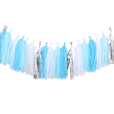 Mixed DIY Tissue Paper Tassel Garland Party Decorations 
