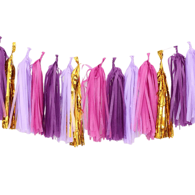 Mixed DIY Tissue Paper Tassel Garland Party Decorations 