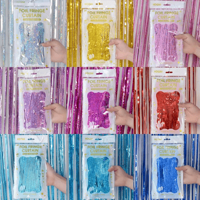 Party Glitter Tinsel Fringe Curtain Party Rain Slik Curtain