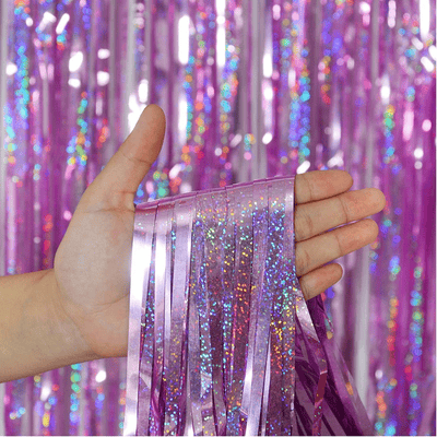  Party Glitter Tinsel Fringe Curtain Party Rain Slik Curtain