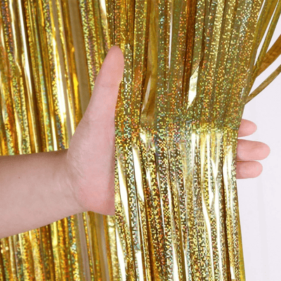  Party Glitter Tinsel Fringe Curtain Party Rain Slik Curtain