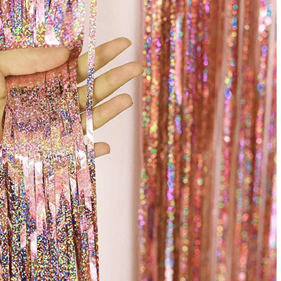  Party Glitter Tinsel Fringe Curtain Party Rain Slik Curtain