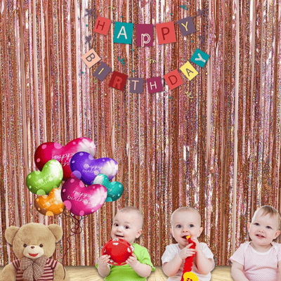  Party Glitter Tinsel Fringe Curtain Party Rain Slik Curtain