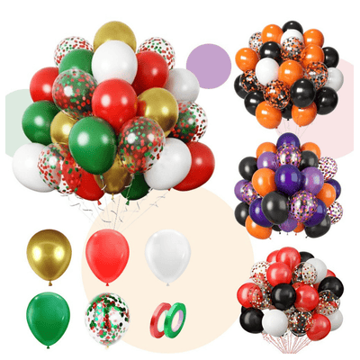 12 Inch 30Pcs Latex Balloons Assorted Color Multicolor 