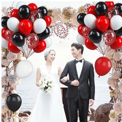 60 pcs 12 inch Latex Balloon Glitter Sequin Conttife Balloons 