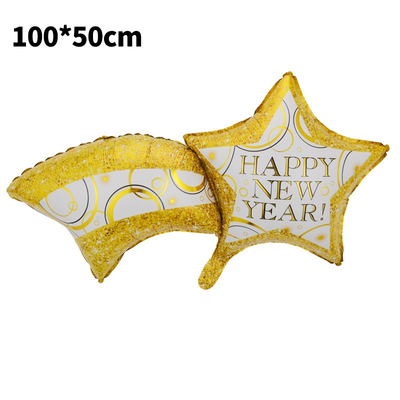 Aluminum Foil Balloon Happy New Year  Decoration 