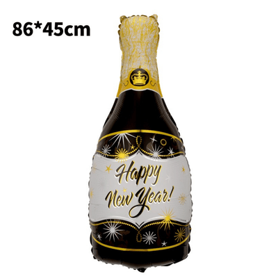 Aluminum Foil Balloon Happy New Year  Decoration 