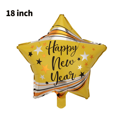 Aluminum Foil Balloon Happy New Year  Decoration 